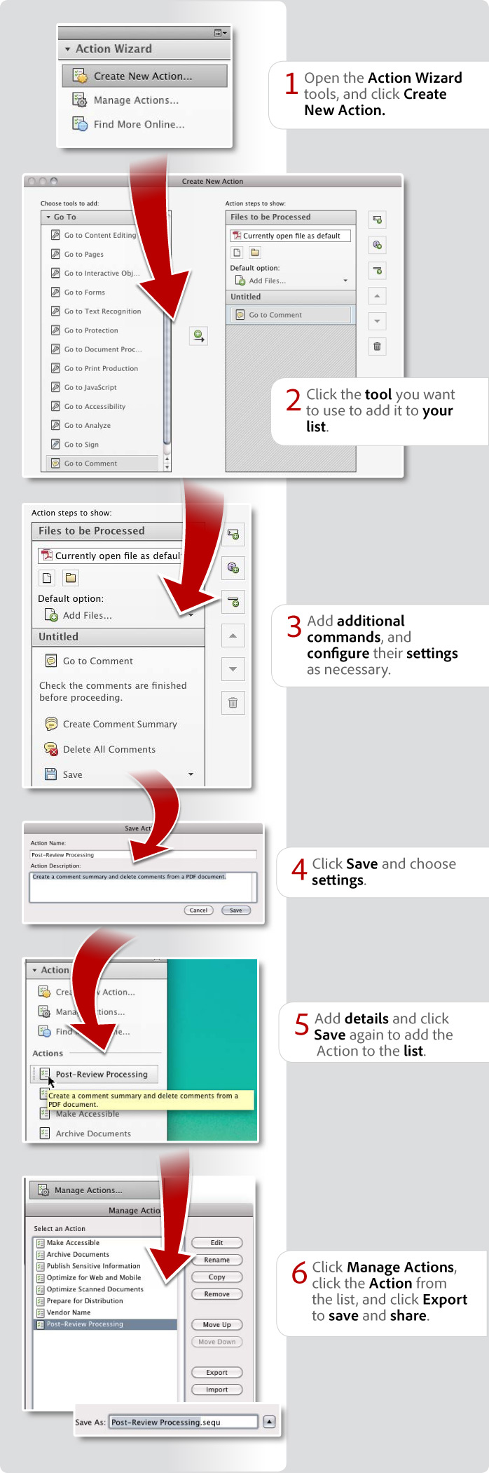 How to create and share Actions in Acrobat XI Pro