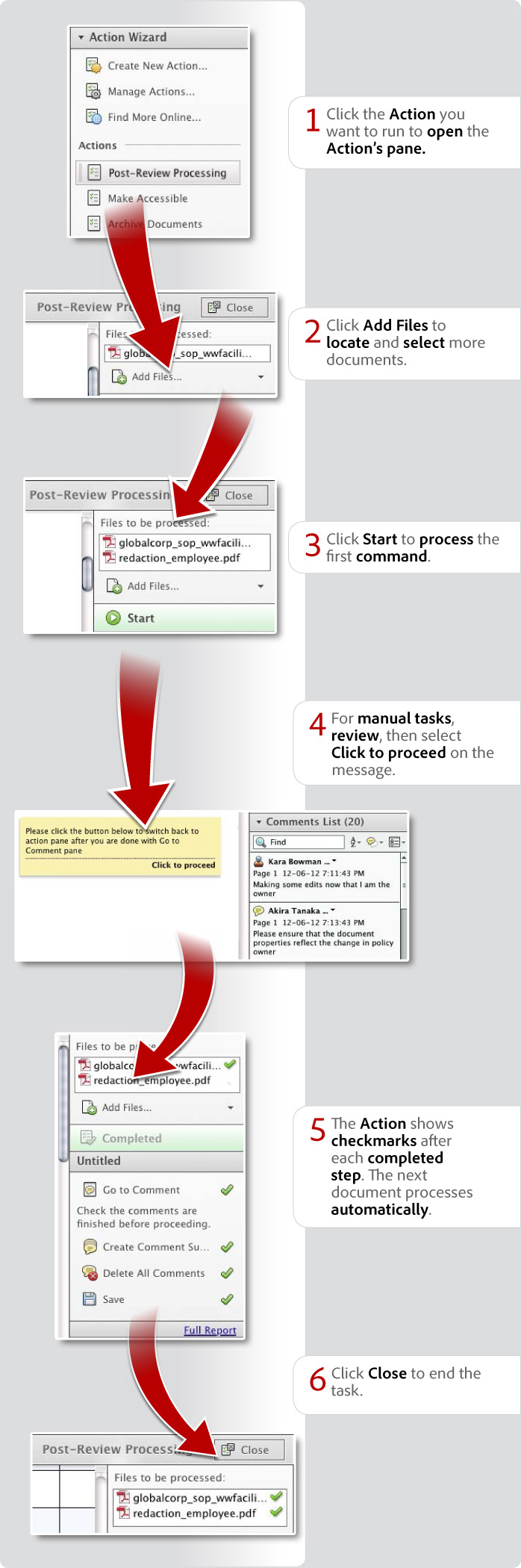 How to work with Actions in Acrobat XI Pro