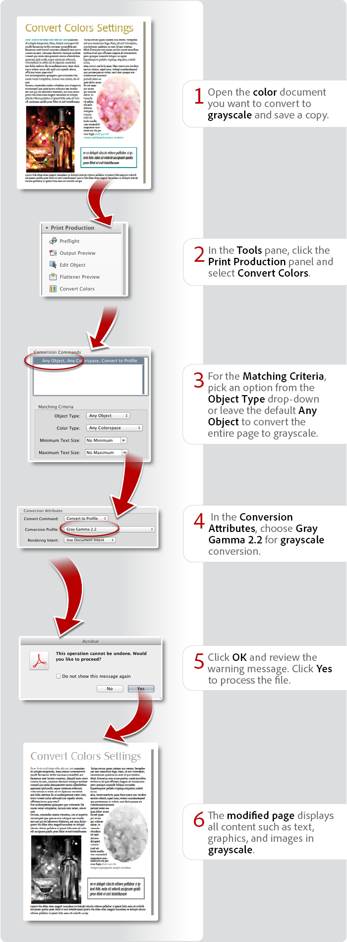 How to convert PDF files to grayscale using Acrobat XI Pro