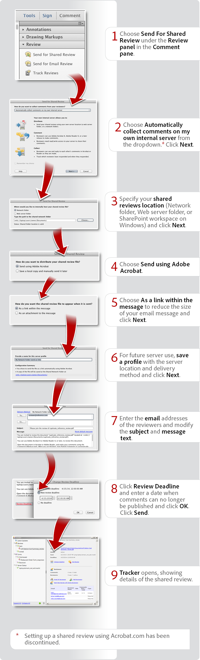 How to set up a shared review with Acrobat XI