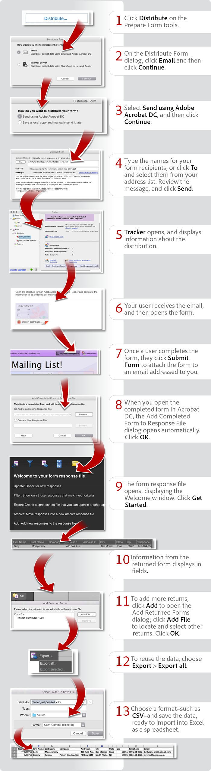 Distribute and analyze PDF forms using Acrobat DC