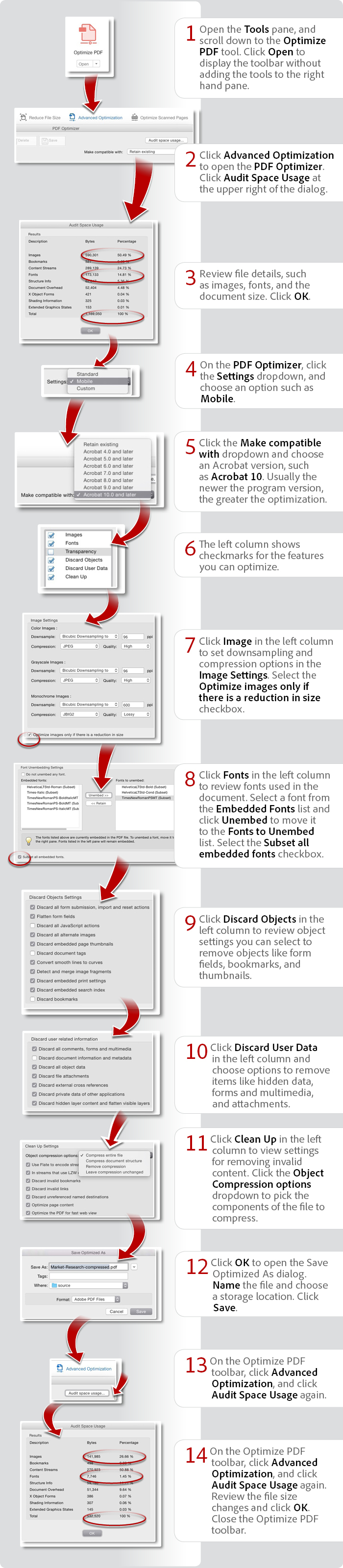 How to audit and optimize a PDF using Acrobat DC